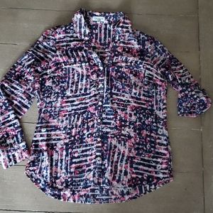 EUC Express Portofino Sheer Blouse. Size M.